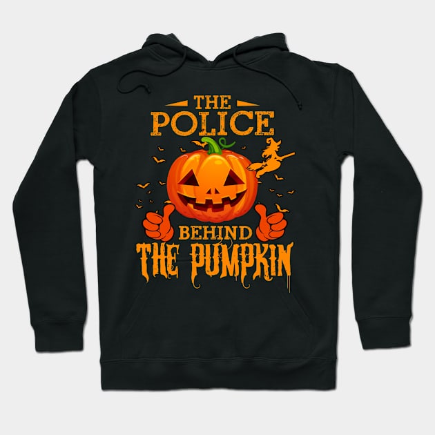 Mens The CHEF Behind The Pumpkin T shirt Funny Halloween T Shirt_POLICE Hoodie by Sinclairmccallsavd